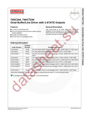 74AC244SCX datasheet  